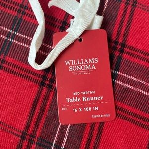 Plaid table runner long